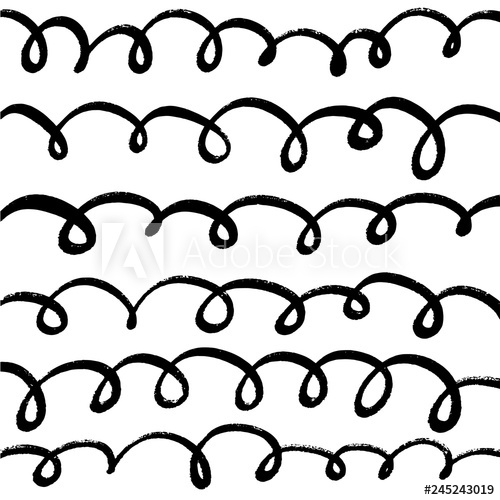 500x500 Hand Drawn Scribble Vector Sketch Lines Isolated On White