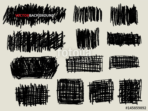500x375 Pencil Doodle Sketch Texture Background Set Stock Image