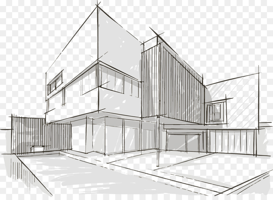Modern Architecture Sketch Vector Image Image Of Modern Home 900x660 Modern Architecture Sketch Vector Image Image Of Modern Home
