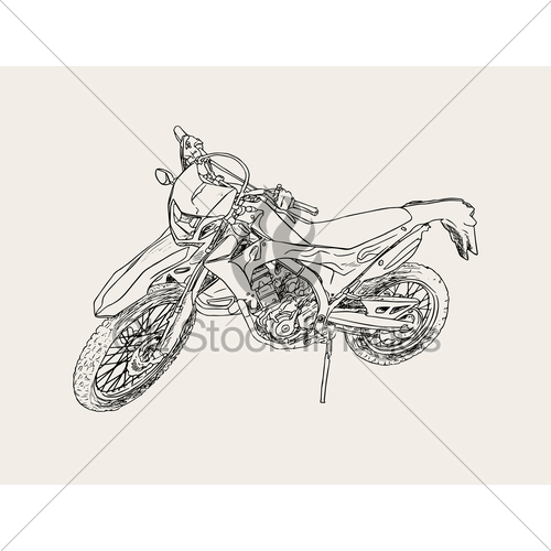 Red Motorbike Sketch Vector Gl Stock Images 500x500 Red Motorbike Sketch Vector Gl Stock Images