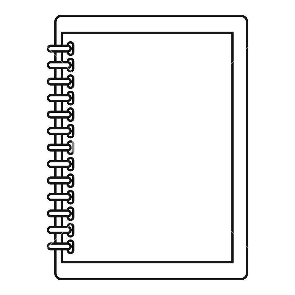 1000x1000 Sketchbook Icon Outline Illustration Of Sketchbook Vector Icon