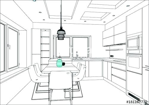 Kitchen Design Sketch Masbemby 500x354 Kitchen Design Sketch Masbemby
