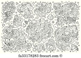 268x194 Free Art Print Of Love To Read Sketchy Doodles Vector I Love