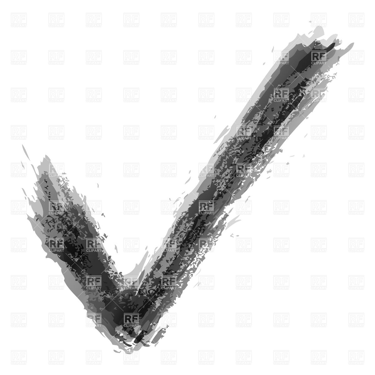 1200x1200 Sketchy Black Check Mark Vector Image Of Signs, Symbols, Maps