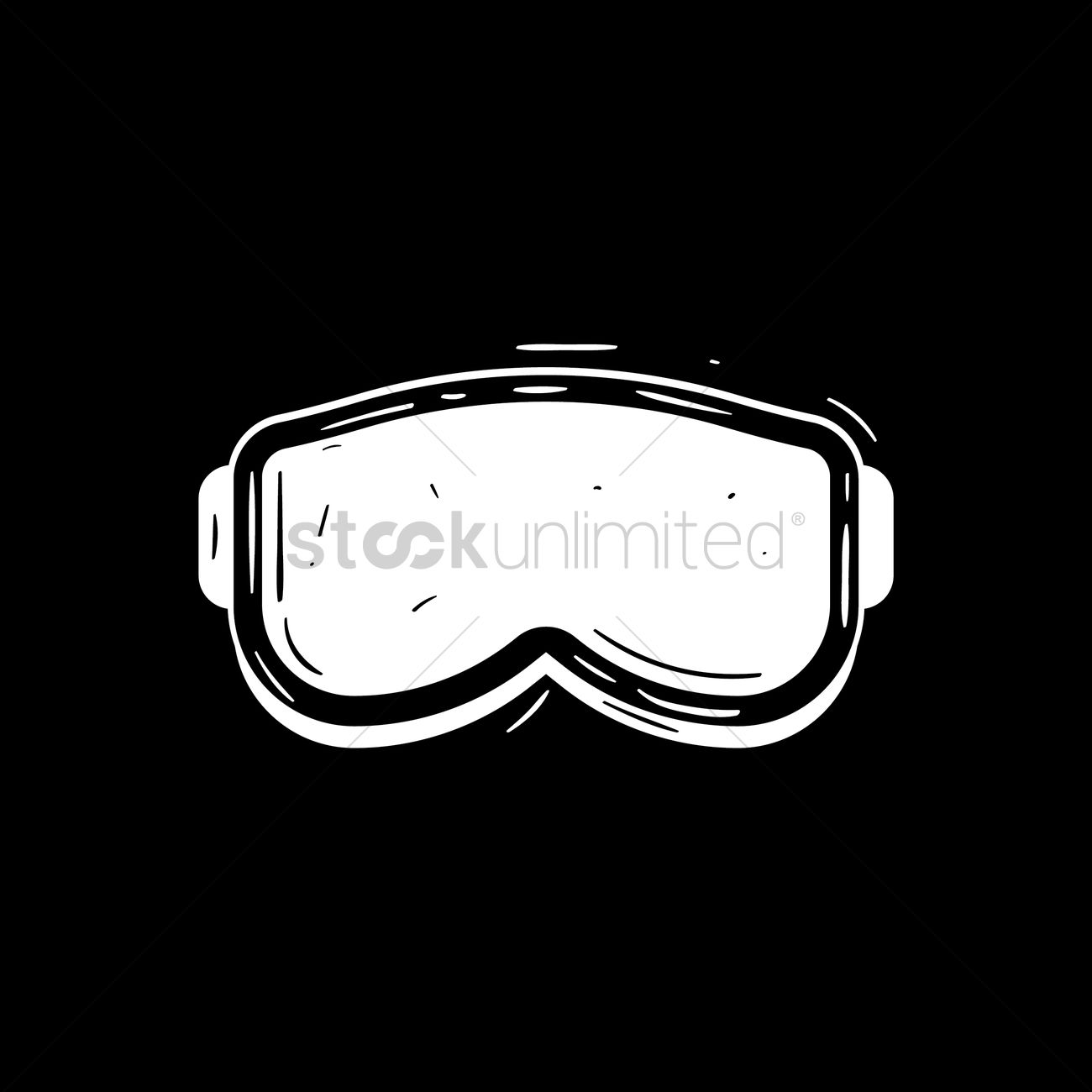 Ski Goggles Vector Image 1300x1300 Ski Goggles Vector Image