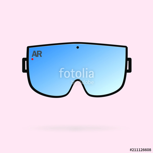 Augmented Reality Ski Goggles Vector Illustration Of Ar Or Vr 500x500 Augmented Reality Ski Goggles Vector Illustration Of Ar Or Vr
