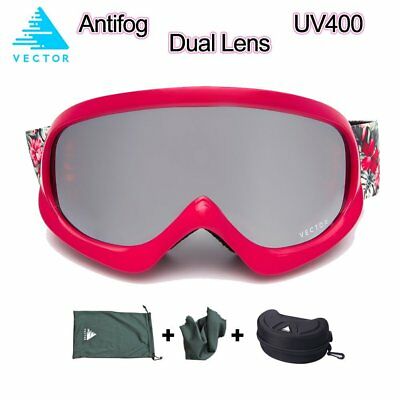 Vector Ski Goggles Kids Double Lens Anti Fog Skiing Glasses 400x400 Vector Ski Goggles Kids Double Lens Anti Fog Skiing Glasses