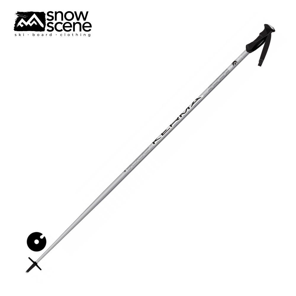 1000x1000 Kerma Vector Ski Poles Silver