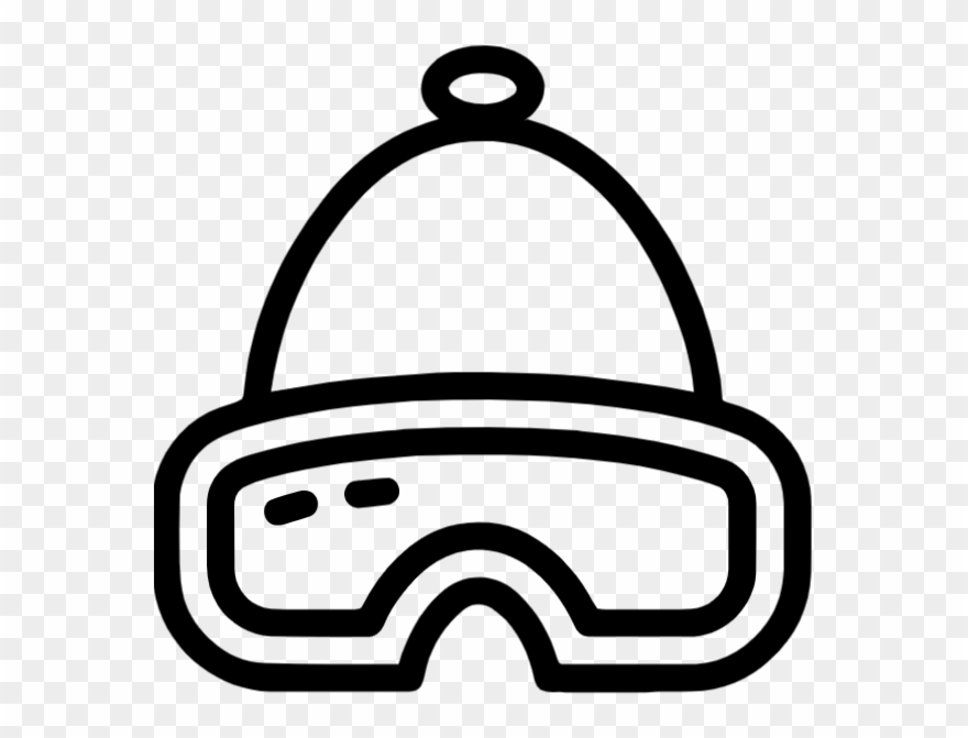 880x671 Free Online Ski Cap Glasses Skiing Vector For Design Clipart