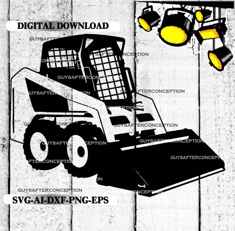 794x779 Skid Steer Machine Vector Images Digital Cutting Etsy