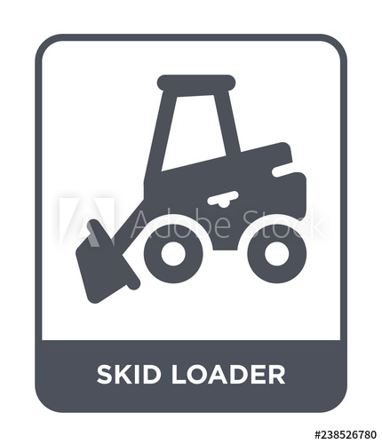 430x500 Skid Loader Icon Vector