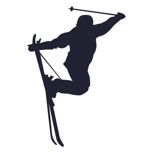 512x512 Ski Jumping Sport Silhouette