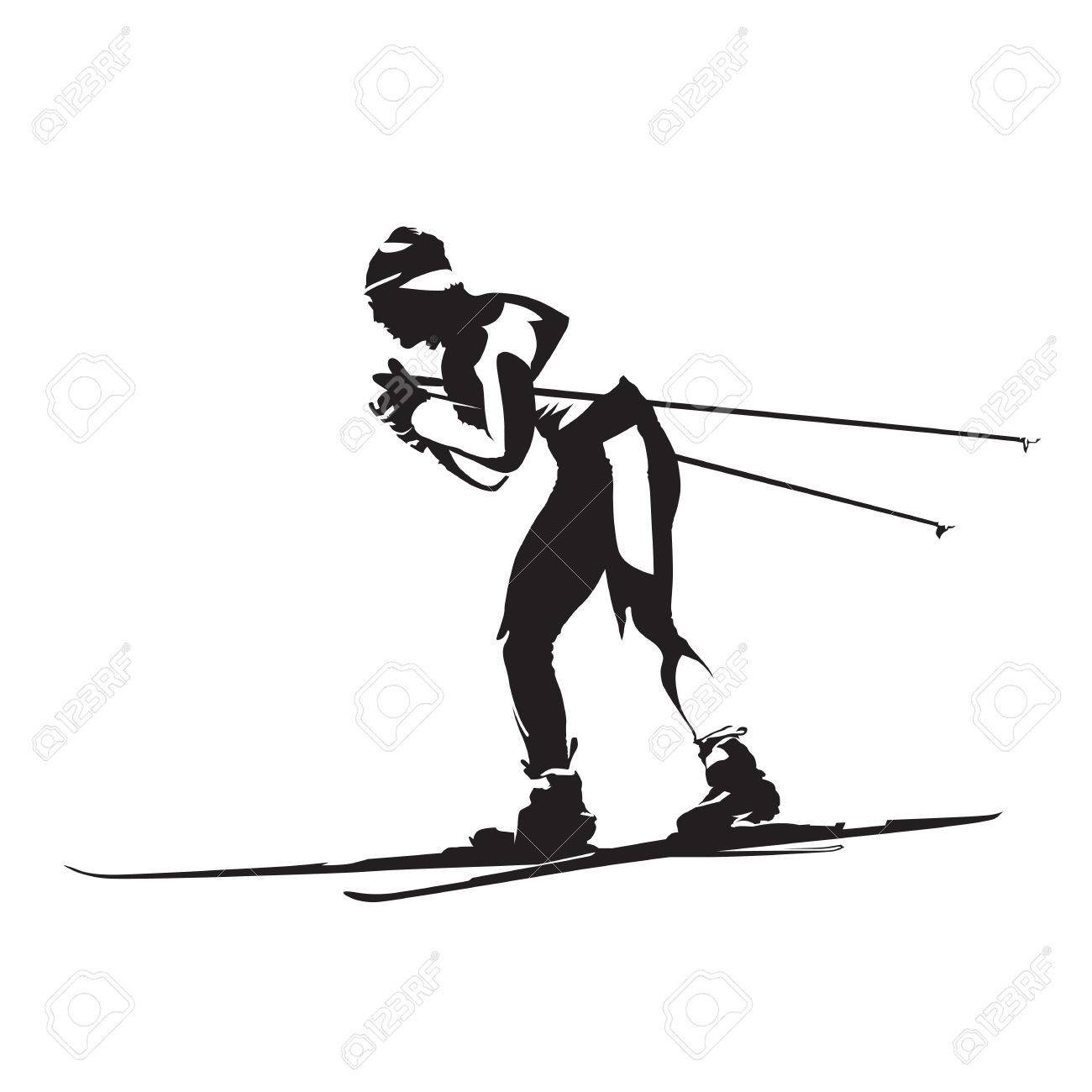 1300x1300 Huge Collection Of 'cross Country Skier Silhouette' Download More