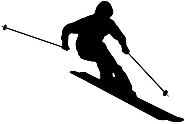 600x401 Huge Collection Of 'downhill Skier Silhouette' Download More Than