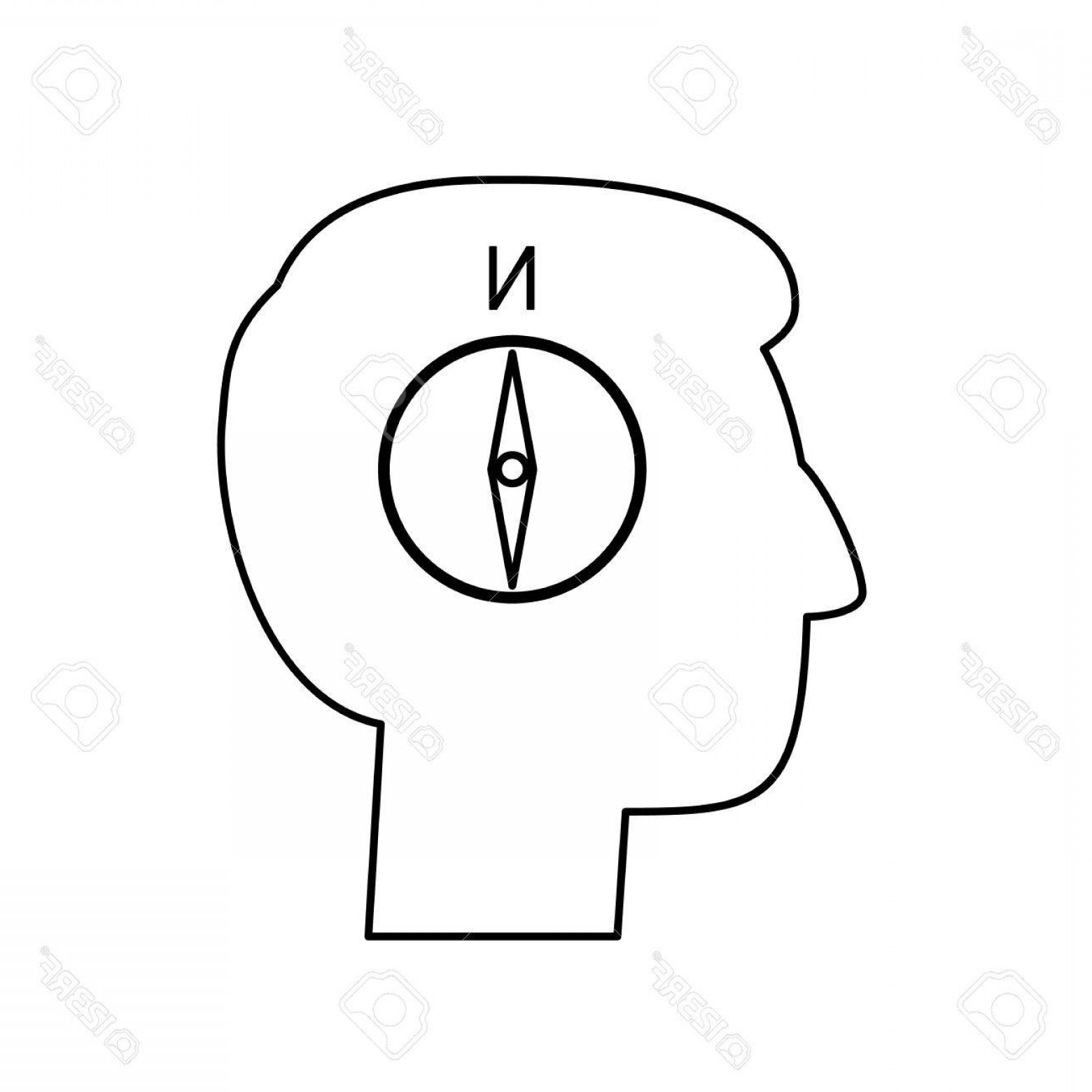 1560x1560 Photostock Vector Vector Management Skills Icon Of Compass