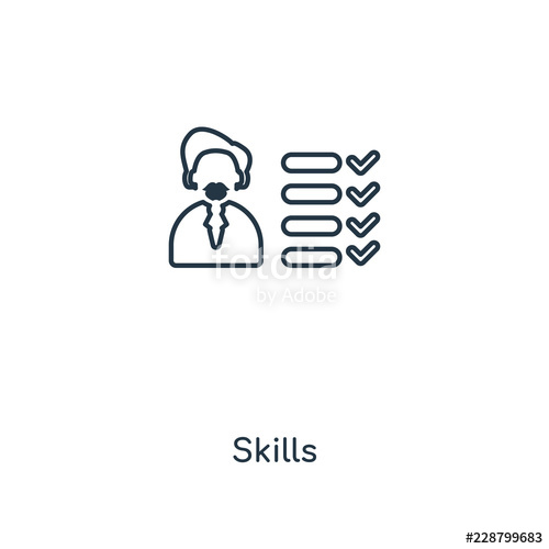 500x500 Skills Icon Vector Stock Image And Royalty Free Vector