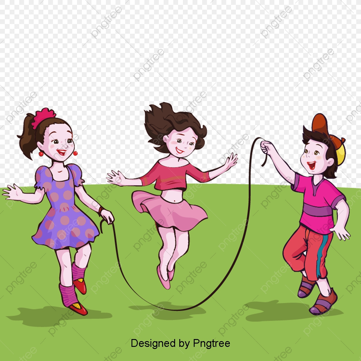 1200x1200 Jump Rope Girls, Rope Vector, Small Partners, Play Png And Vector...