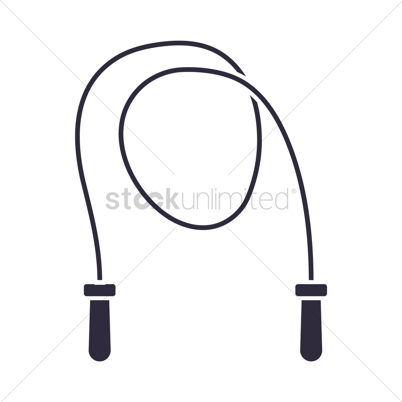 1300x1300 Skipping Rope Vector Image