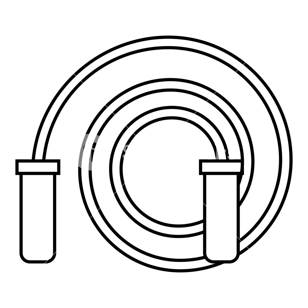 1000x1000 Skipping Rope Icon Outline Illustration Of Skipping Rope Vector