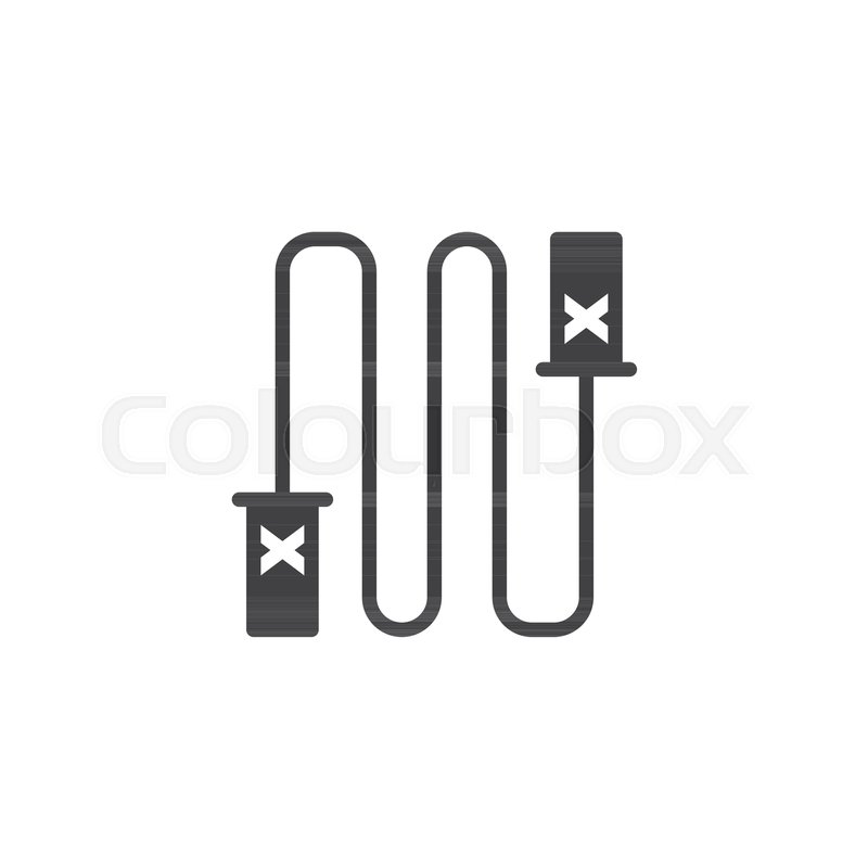 800x800 Skipping Rope Vector Icon Filled Flat Stock Vector Colourbox
