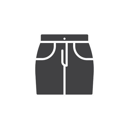 Short Skirt Vector Icon Filled Flat Sign For Mobile Concept 450x450 Short Skirt Vector Icon Filled Flat Sign For Mobile Concept