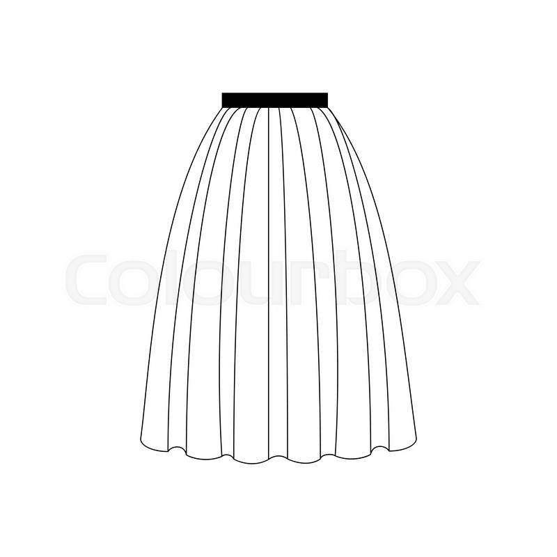 Skirt Vector Illustration Long Skirt Stock Vector Colourbox 800x800 Skirt Vector Illustration Long Skirt Stock Vector Colourbox