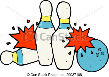 Cartoon Bowling Ball And Skittles Vector Clipart 450x317 Cartoon Bowling Ball And Skittles Vector Clipart