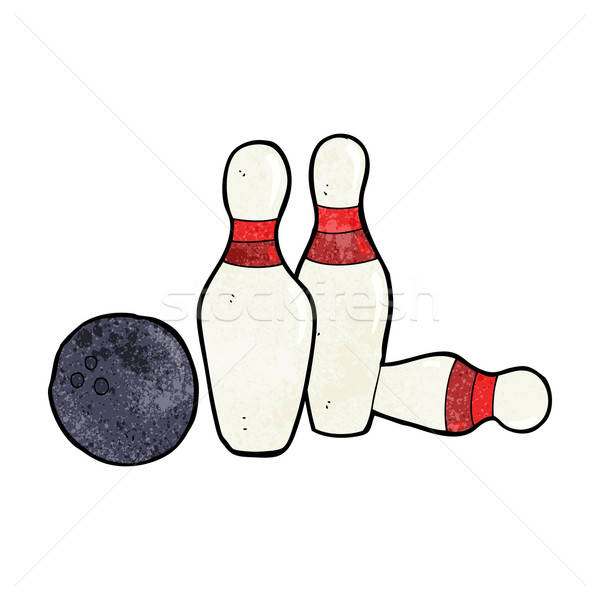 Cartoon Bowling Ball And Skittles Vector Illustration 600x600 Cartoon Bowling Ball And Skittles Vector Illustration