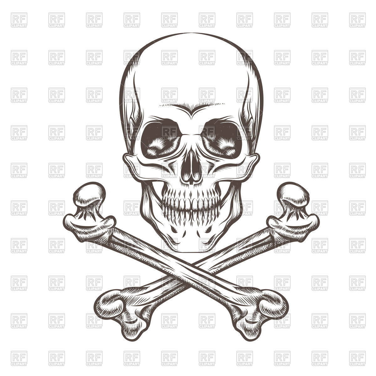 Engraving Illustration Of Skull And Crossbones Vector Image 1200x1200 Engraving Illustration Of Skull And Crossbones Vector Image