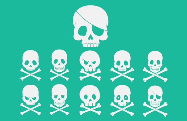 Skulls Crossbones Vector 650x420 Skulls Crossbones Vector