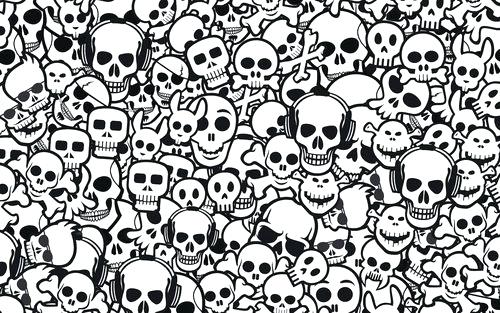 Skull Background Black And White Skulls Wallpaper Sugar Skull 500x313 Skull Background Black And White Skulls Wallpaper Sugar Skull