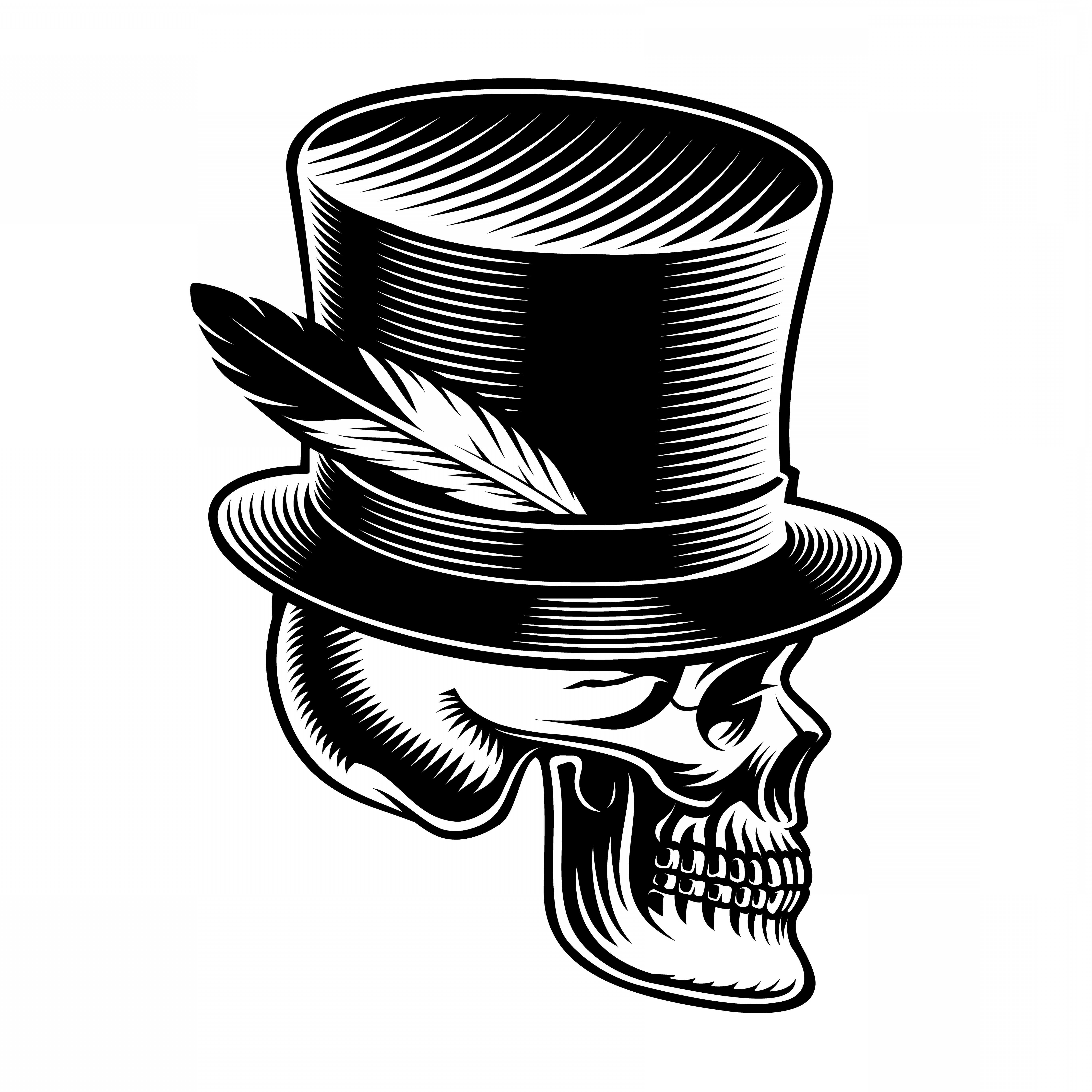 Profile Skull With Bandana Vector Catamart 6000x6000 Profile Skull With Bandana Vector Catamart