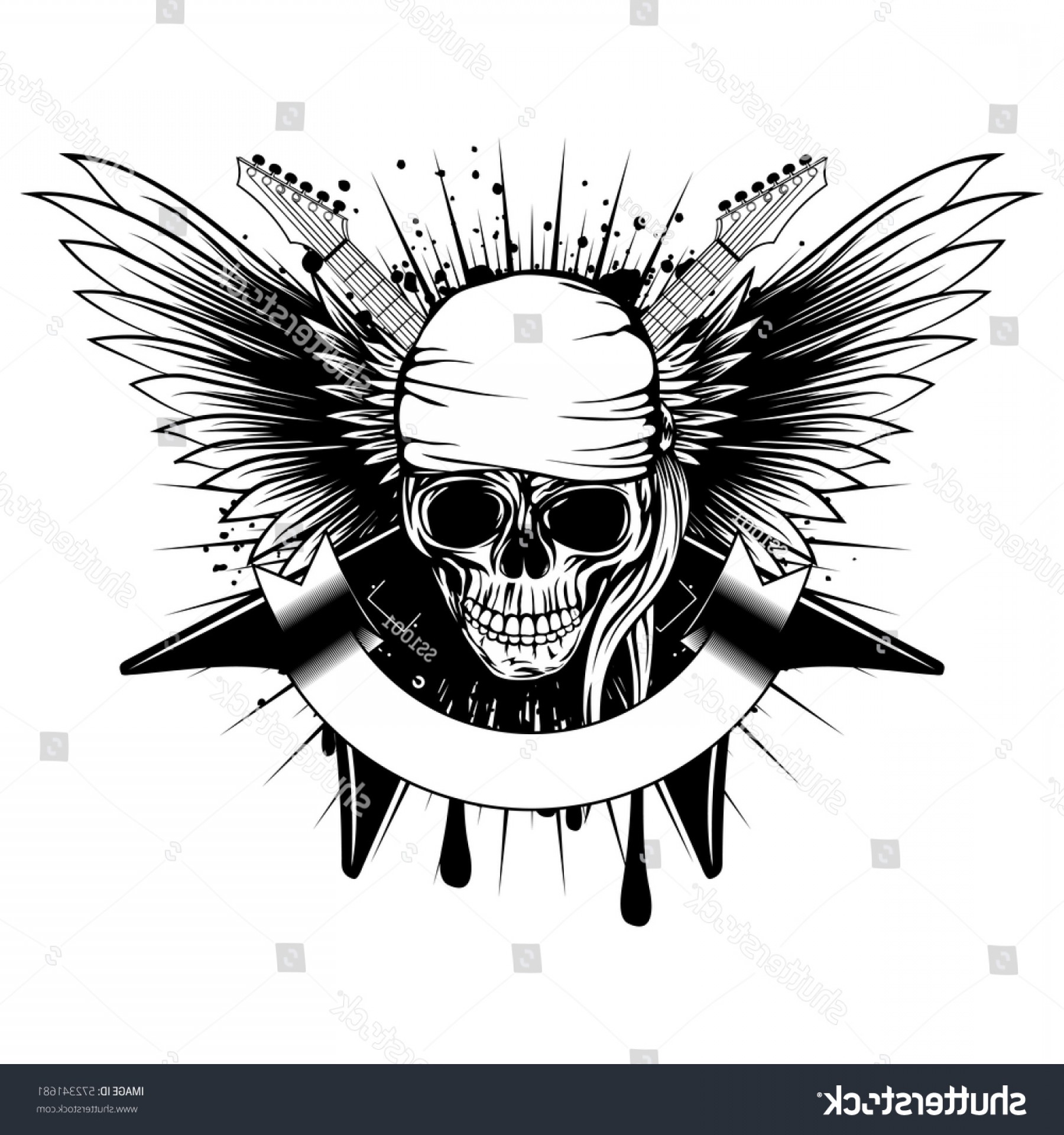 Vector Illustration Grunge Skull Bandana Crossed Soidergi 1800x1920 Vector Illustration Grunge Skull Bandana Crossed Soidergi