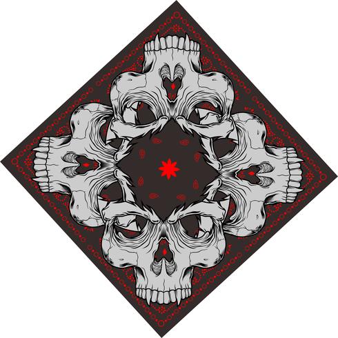 Bandana With Skull 490x490 Bandana With Skull