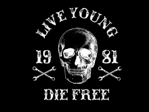 600x450 Live Biker Vector T Shirt Design