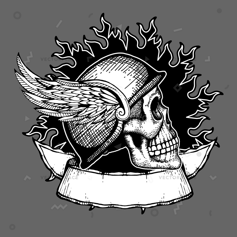 1000x1000 Retro Motorcycle T Shirt Design Biker Vector Illustration