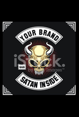 159x235 Devil Skull Biker Vector Stock Photos