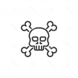 Skull Crossbones Vector