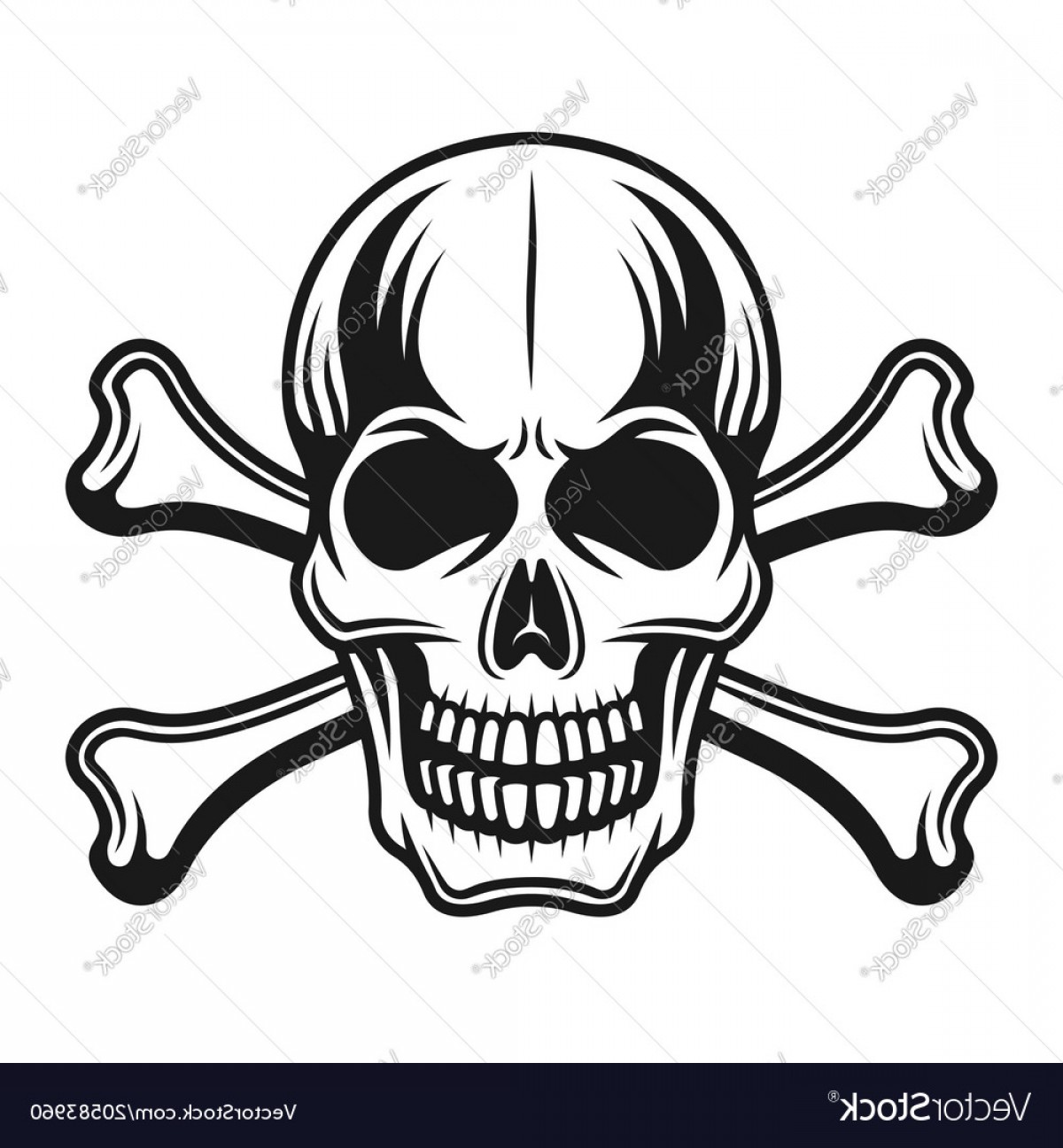 Skull With Crossbones Detailed Vector Cqrecords 1200x1296 Skull With Crossbones Detailed Vector Cqrecords