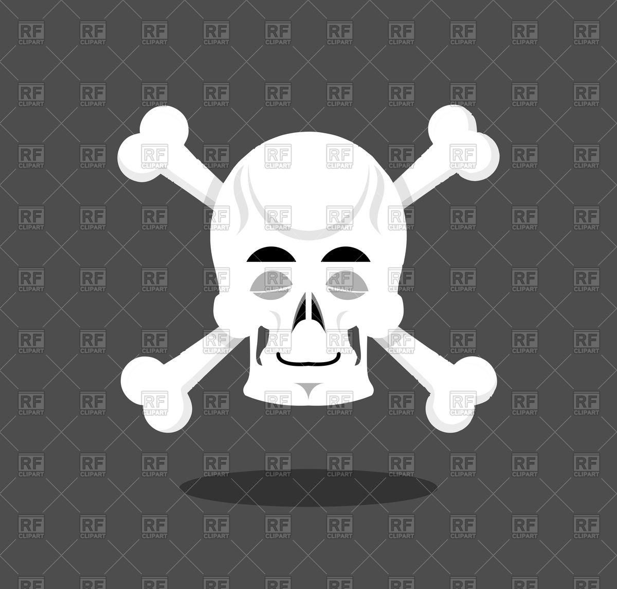 Sleeping Skull Head With Crossbones Vector Image Of Objects 1200x1145 Sleeping Skull Head With Crossbones Vector Image Of Objects