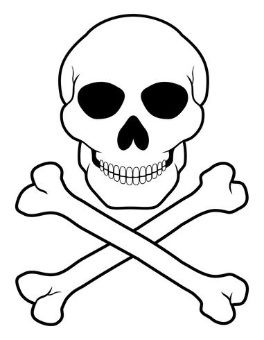 Skull Crossbones Vector at Vectorified.com | Collection of Skull ...