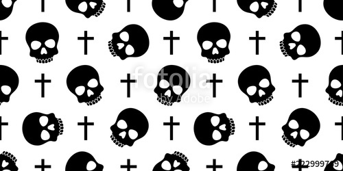 Skull Crossbones Seamless Pattern Halloween Vector Pirate Bone 500x250 Skull Crossbones Seamless Pattern Halloween Vector Pirate Bone