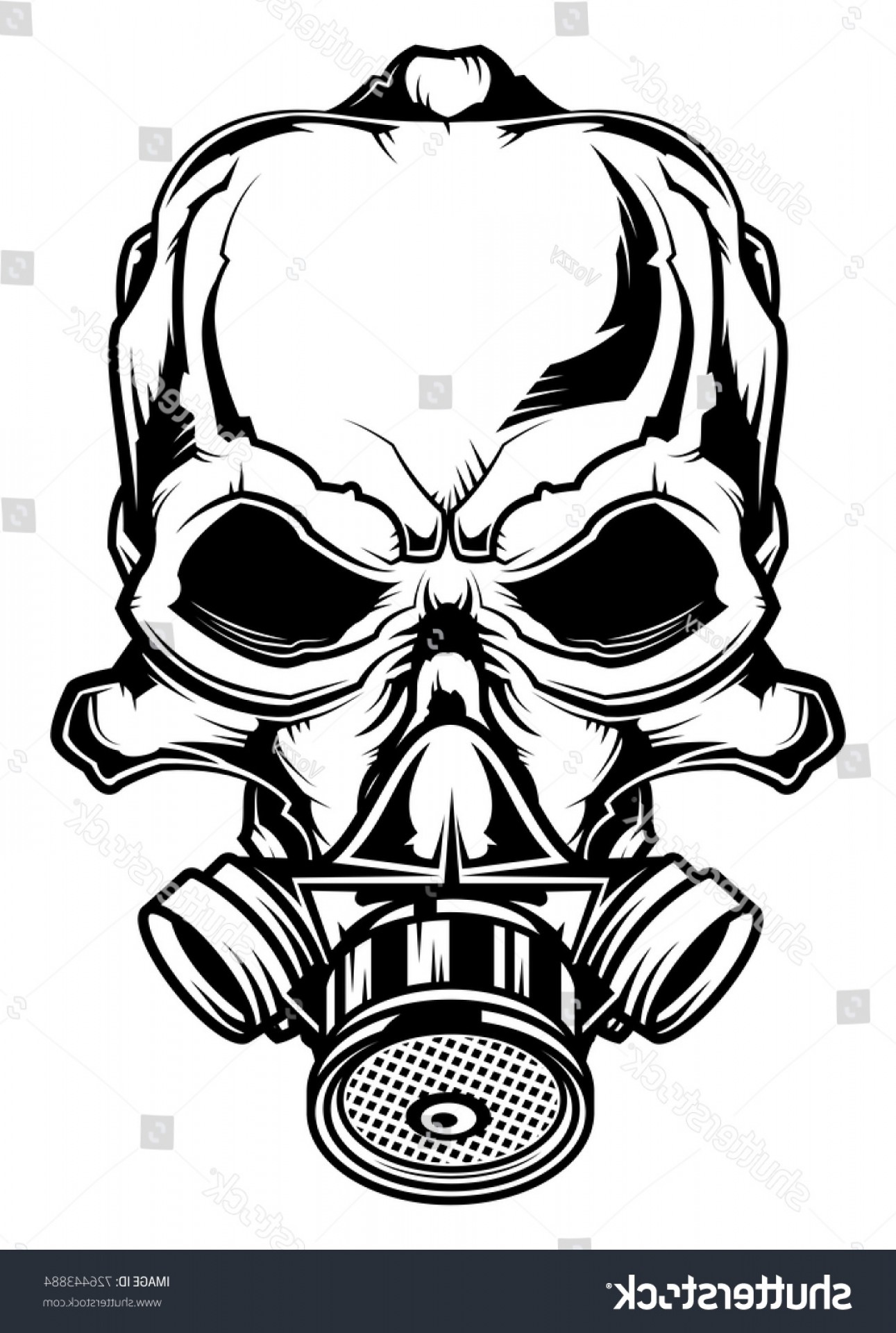 Monochrome Illustration Skull Gas Mask Isolated Geekchicpro 1291x1920 Monochrome Illustration Skull Gas Mask Isolated Geekchicpro