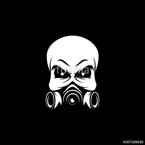 Skull With Gas Mask Mascot Logo Vector Stock Image And Royalty 500x500 Skull With Gas Mask Mascot Logo Vector Stock Image And Royalty