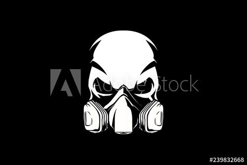 Gas Mask Painting Skull Head Vector Template 500x334 Gas Mask Painting Skull Head Vector Template
