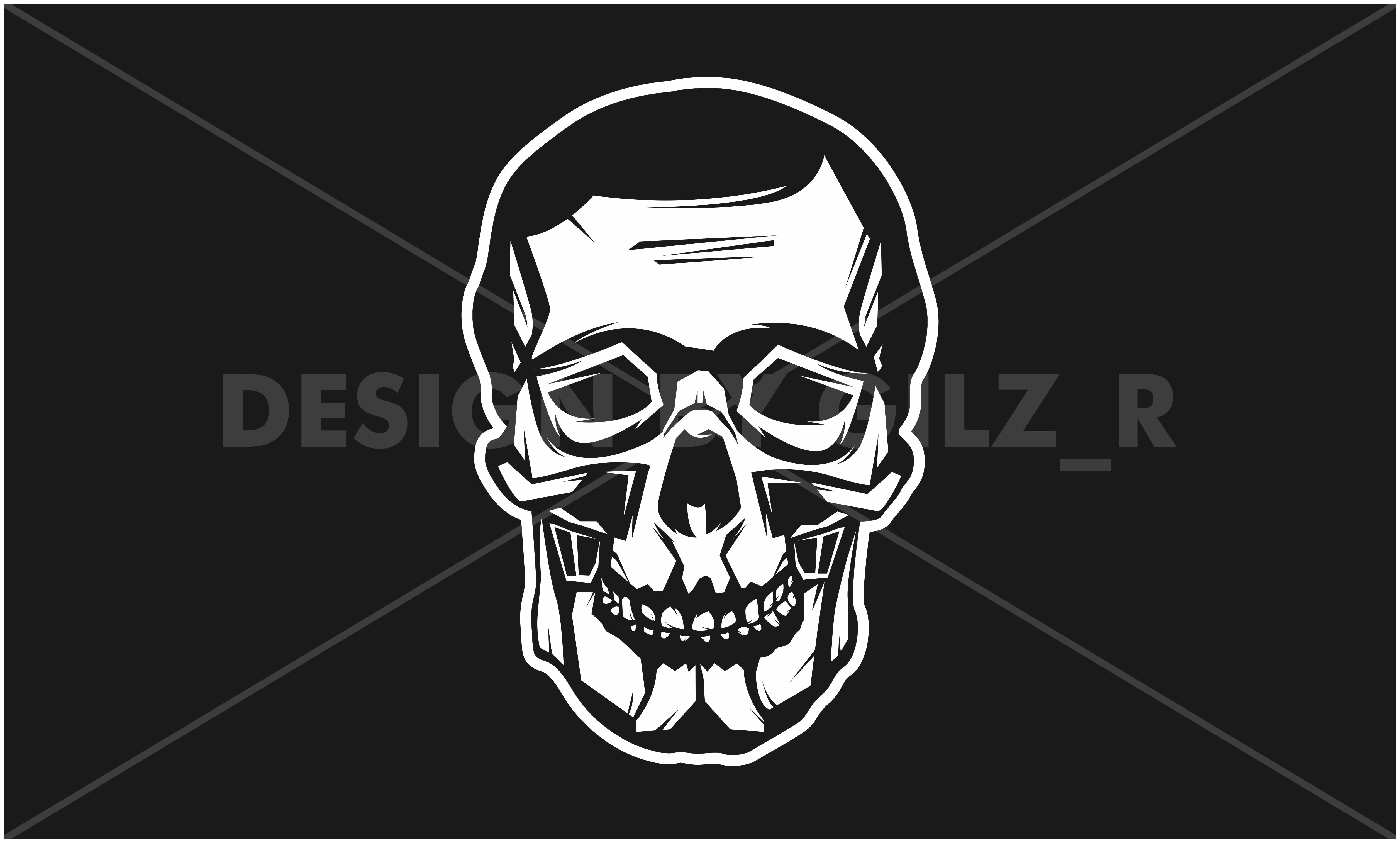 Skull Head Vector
