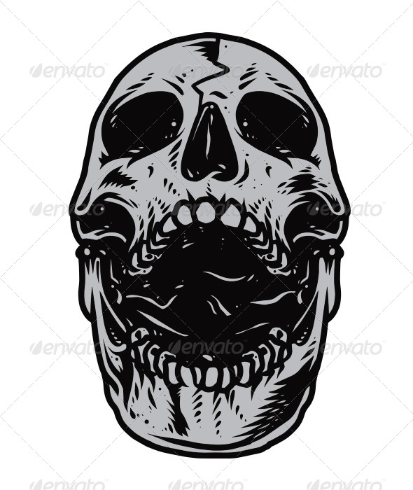 Skull Head Vector 590x700 Skull Head Vector