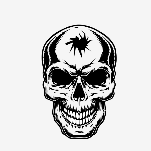 Skull Head With Headshot, Skull, Vector, Art Png And Vector 640x640 Skull Head With Headshot, Skull, Vector, Art Png And Vector