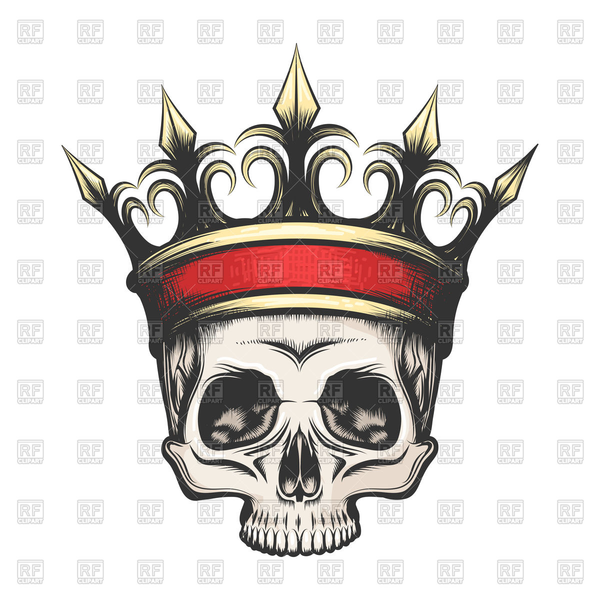 Human Skull With Golden Crown 1200x1200 Human Skull With Golden Crown