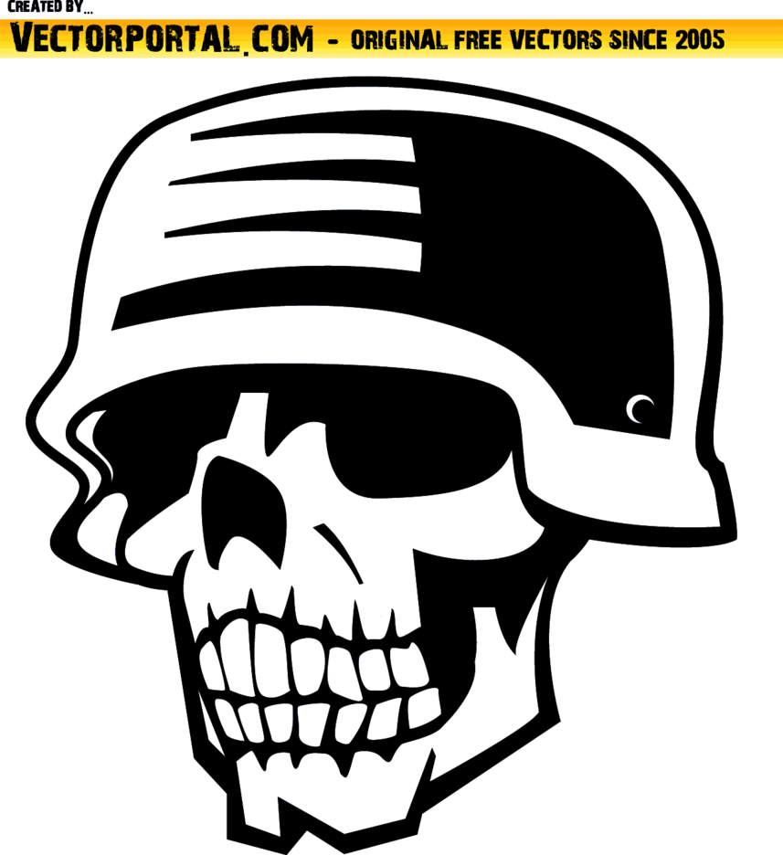 Skull Helmet Vector at Vectorified.com | Collection of Skull Helmet ...